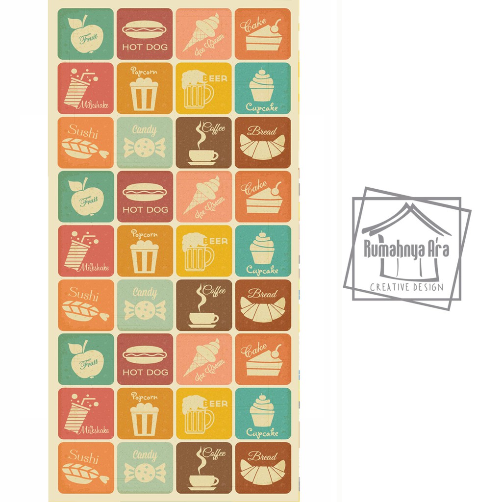 stiker kulkas 2 pintu