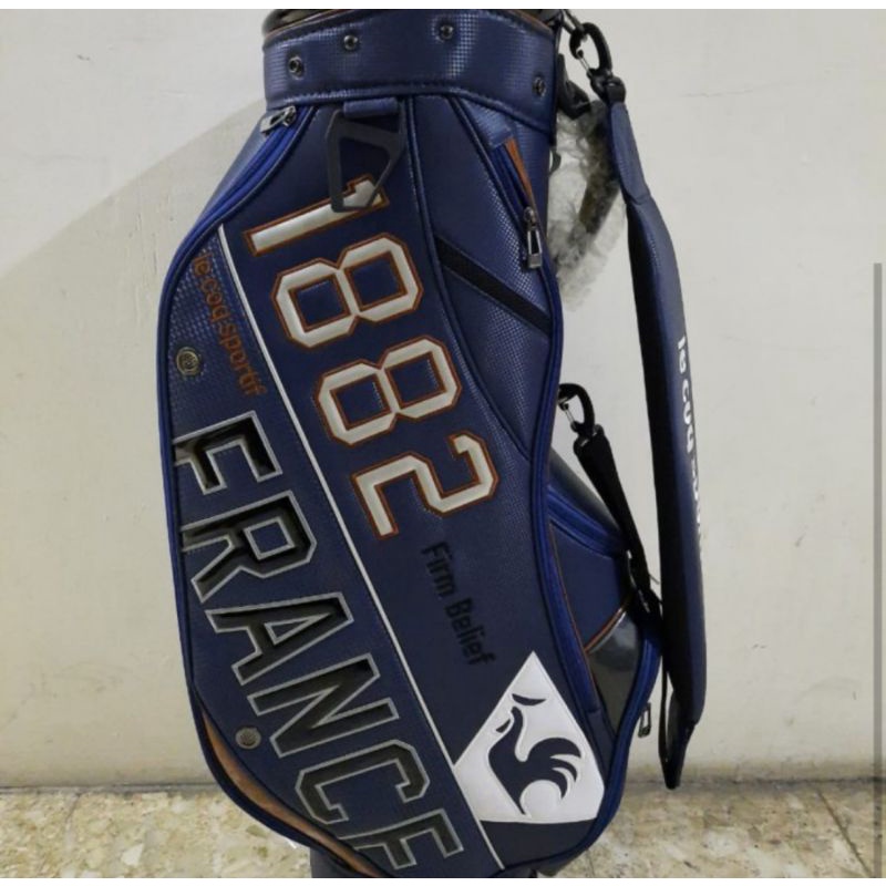 BAG GOLF LECOQ FRANCE SPORTIF - TAS STICK GOLF LECOQ FRANCE HITAM NAVI PUTIH