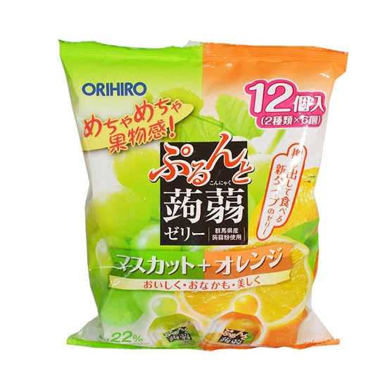 

Orihiro Konyaku Jelly Pouch : Muscat + Orange 240 gram