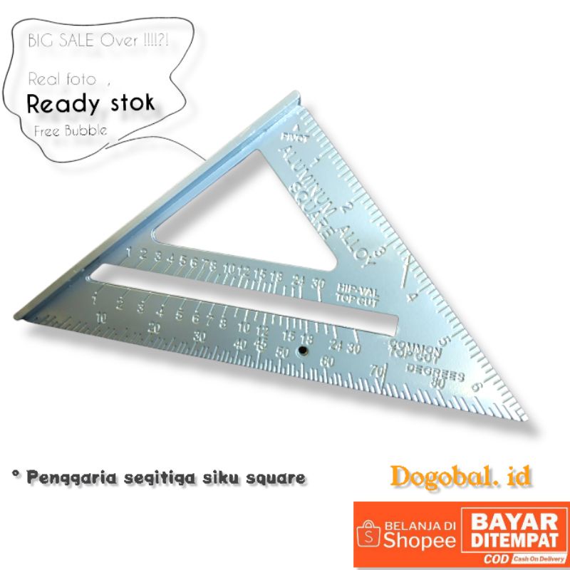 

penggaris siku sudut segitiga speed square 7 inch