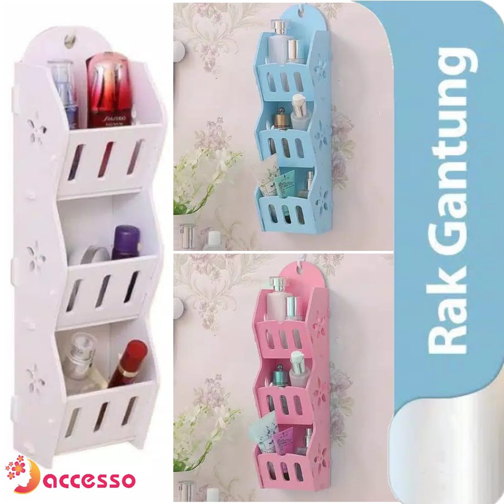 RAK KOSMETIK GANTUNG 3 TINGKAT HB529 #01