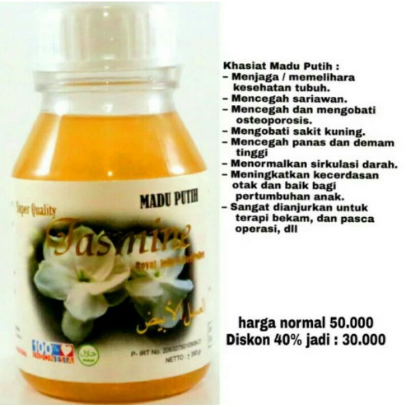 

Madu Putih Sumbawa Jasmine Food Original