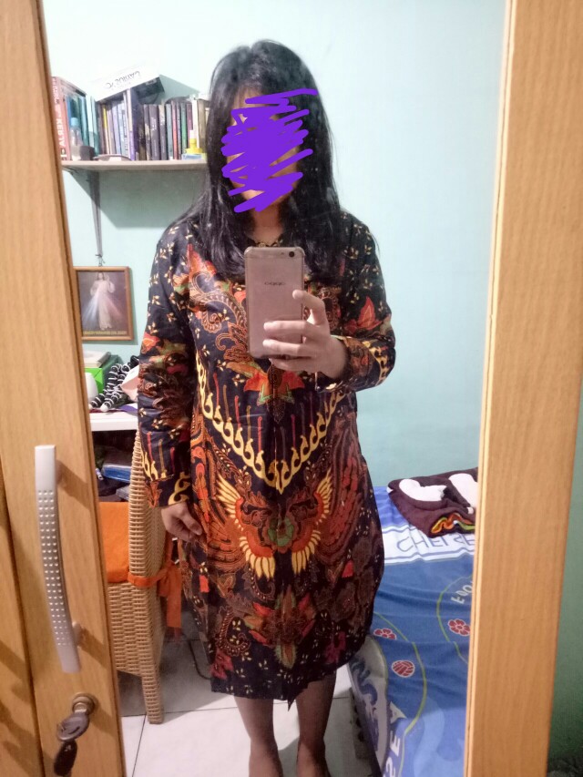 Couple Batik Lengan Panjang Bisa Busui