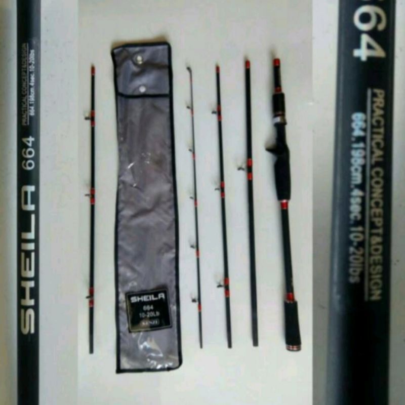 Joran/Travel Rod BaitCasting Kenzi Sheila 664 8-17Lb
