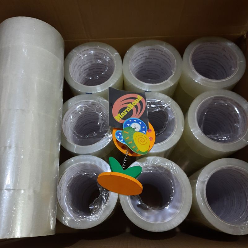 

Lakban isolasi bening dan coklat 1 dos (isi 72) 2 inch (48 mm) x 85 yard