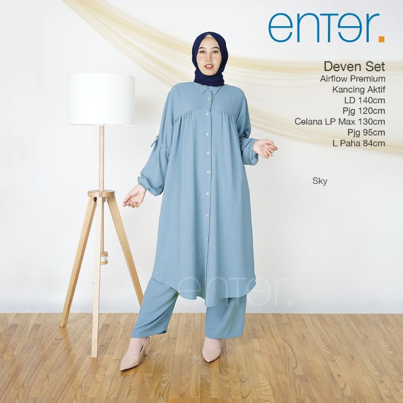 DEVEN SET/SETELAN JUMBO LD 140 BAHAN CRINKLE AIRFLOW/SETELAN JUMBO