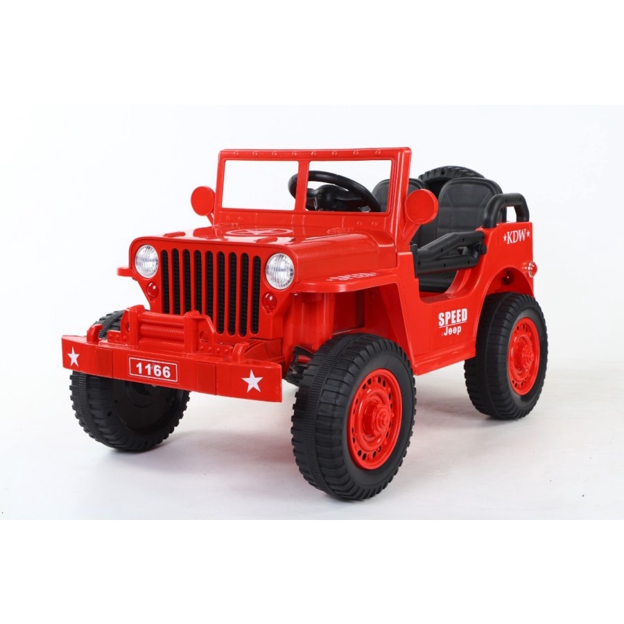 Mainan Anak - Mobil Aki YUKITA 1166 JEEP ARMY AMERICAN