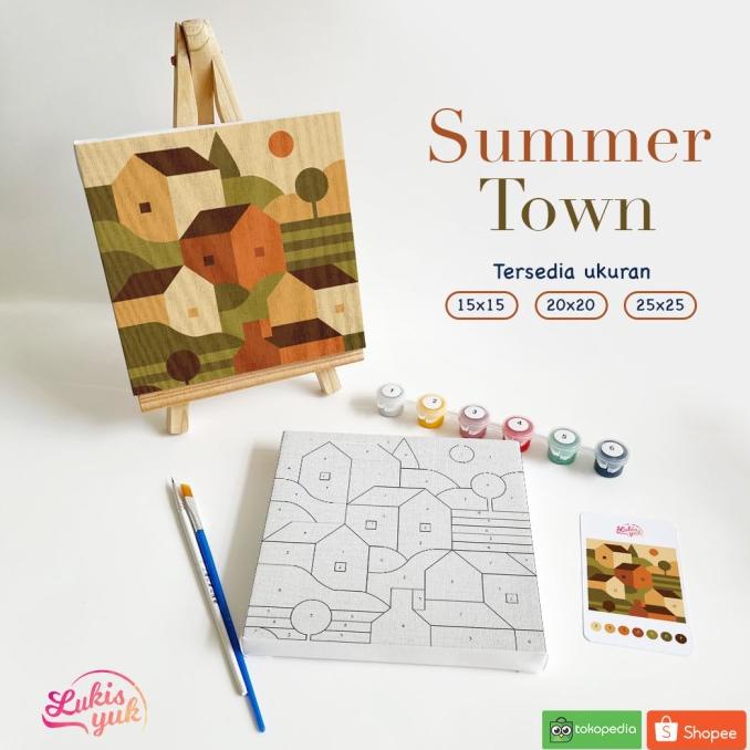 

Summertown - Paint by Numbers Kit - by LukisYuk