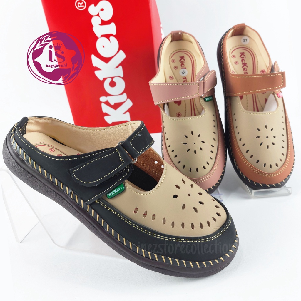 Sandal Wanita Slip On Kickers Terbaru SL09 Murah Harga Grosir