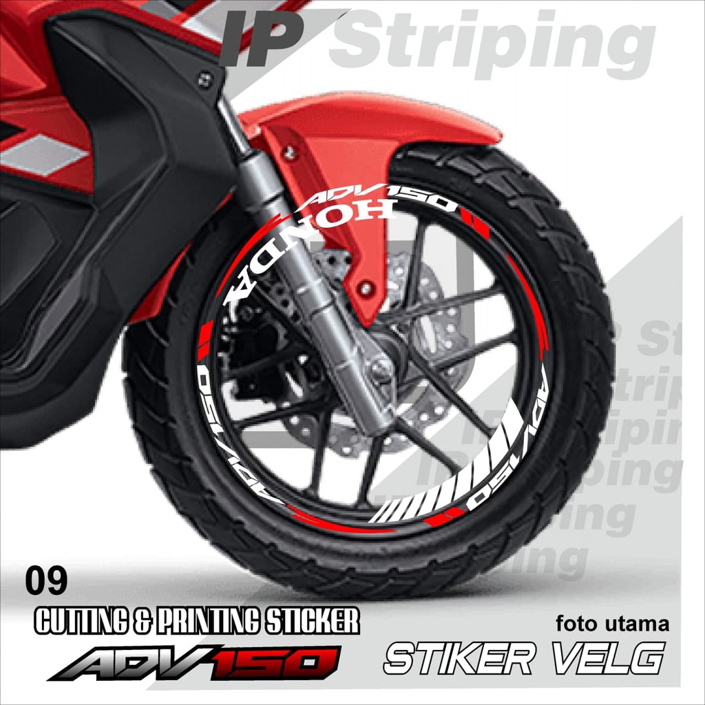ADV150 sticker velg ADV150 motor HONDA motor sticker velg variasi Racing ADV150.09(cod) stiker velg
