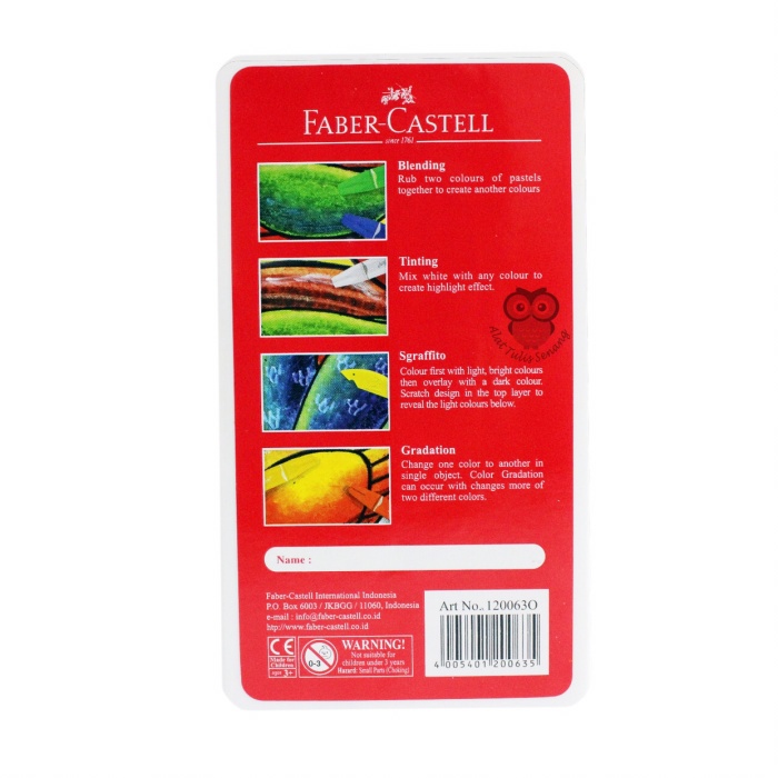 

PASTEL-DRY-OIL- OIL PASTEL HEXAGONAL FABER CASTELL 12 COLOURS -OIL-DRY-PASTEL.