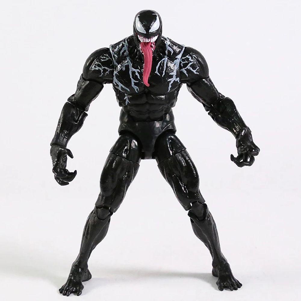 Koleksi Action Figure Venom Agustina 7-Inch Marvel Joint Mainan Model Bergerak