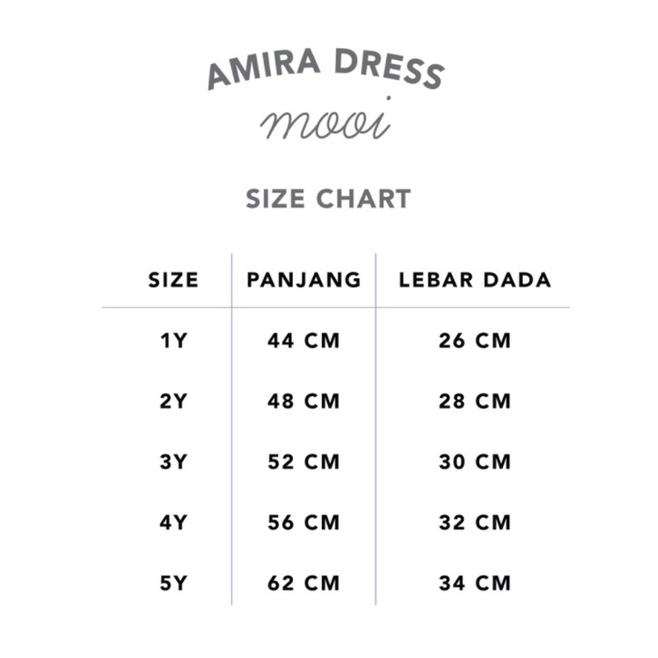 MOOI AMIRA DRESS LEBARAN ANAK DRESS MUSLIM / Raya / Lebaran PEREMPUAN DRES BAYI 1-5 Tahun P100