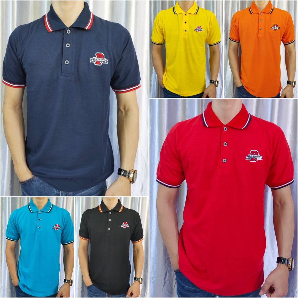 kaos kerah polos pria dewasa / kerah polo shirt lengan pendek uk xl