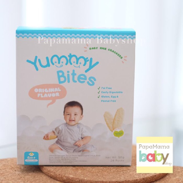 YUMMY BITES Rice Crackers Ready Semua Rasa Termurah Snack Baby Bayi Original Halal