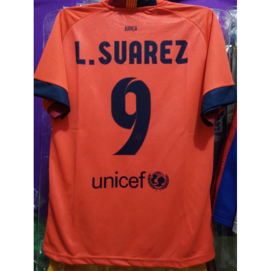 TERMURAH jersey barcelona away 1415 9#SUAREZ multisport