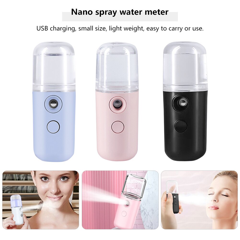 [COD] Nano Spray Untuk Perawatan dan Melembabkan Wajah Serta Menghilangkan Kantung Mata l Face Mist Warna Pink Biru Putih