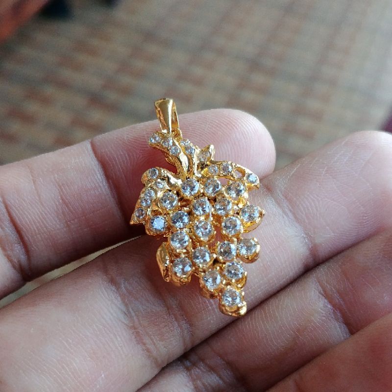 Liontin Mata Nanas Bandul Kalung Lapis Emas 24k