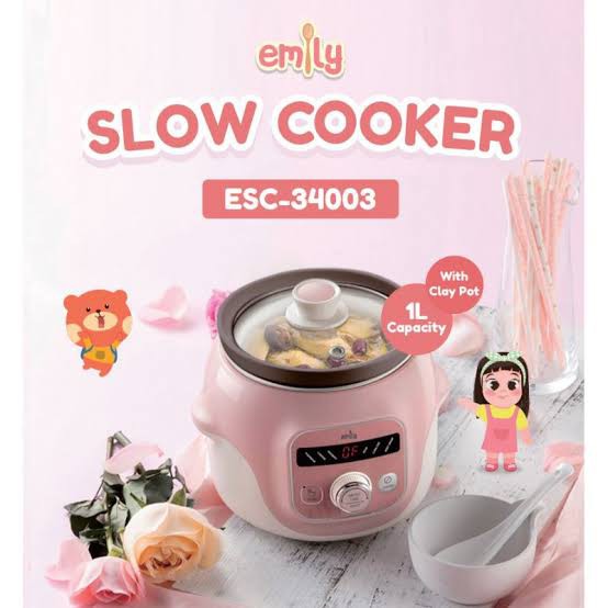 Emily ESC-34003 Slow Cooker Claypot 1L