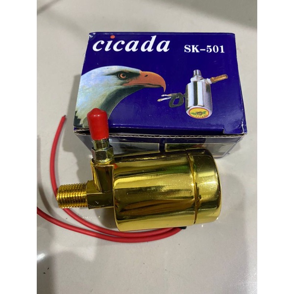 switch air horn switch klakson angin truk bis 12-24 volt Gold