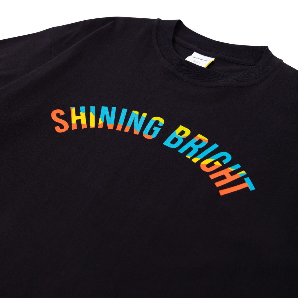 Tshirt Baju Kaos Distro Shining Bright SB Color / Kaos Distro Pria Wanita