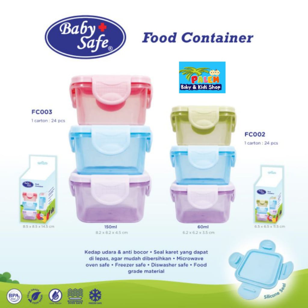 BABY SAFE Food Container 60ml 150ml