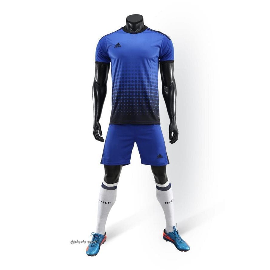 BAJU CELANA FUTSAL JEREY BOLA KAOS TIM SERAGAM FUTSAL NIKE BIRU HITAM