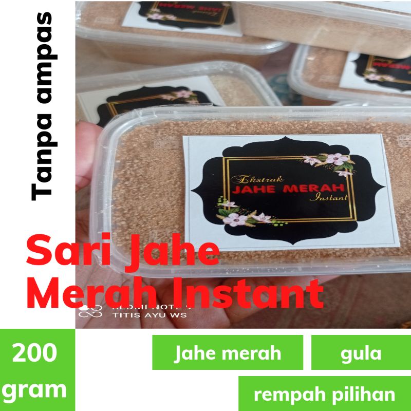 

Sari Jahe Merah Instan 200g