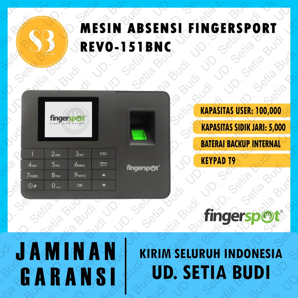 Mesin Absensi Fingersport Revo-151BNC Asli dan Bergaransi