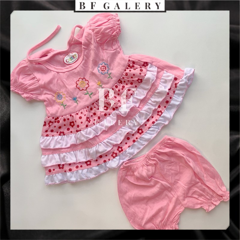 BFC002 Setelan Baju Anak Bayi Usia 0-2Tahun Gambar Set Baju Anak Perempuan Lucu AllSIZE