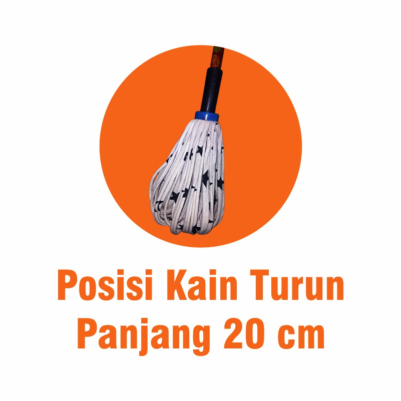 BEST DEALS Alat Pel Lantai Tanpa Peras Tangan Pel Praktis Pel Putar Pel Lantai Murah