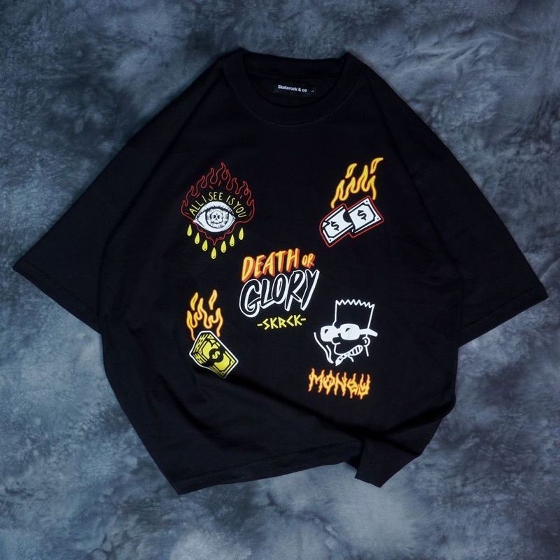 [COD] OVERSIZE BAJU KAOS MOTIF UNDERWORK TERBARU KARUNG JANTAN BEST SELLER