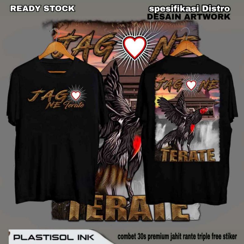 kaos jagone terate sablon plastisol