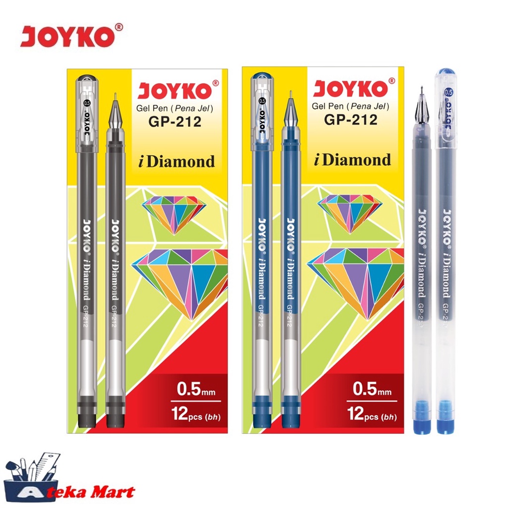 

[BOX/12PCS] JOYKO GEL PEN GP-212 I-DIAMOND