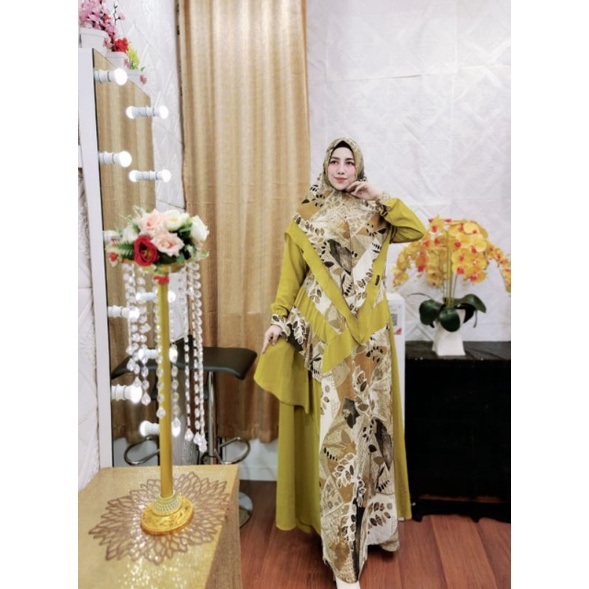 Gamis set Vanessa series by juana mode / gamis premium / setelan gamis