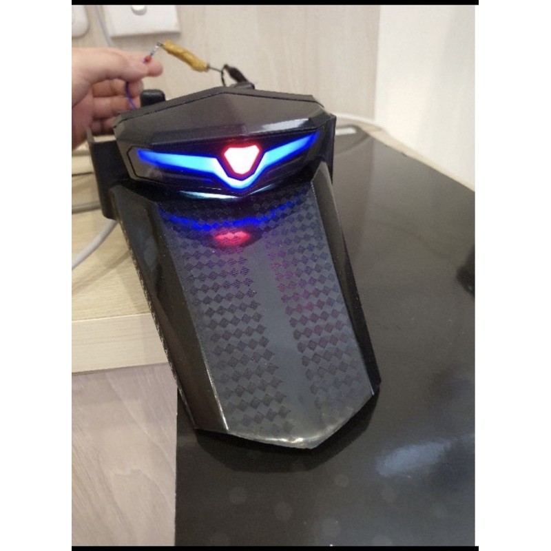 buntut spakbor lampu biru CRF 150 plus nyala sen kiri kanan