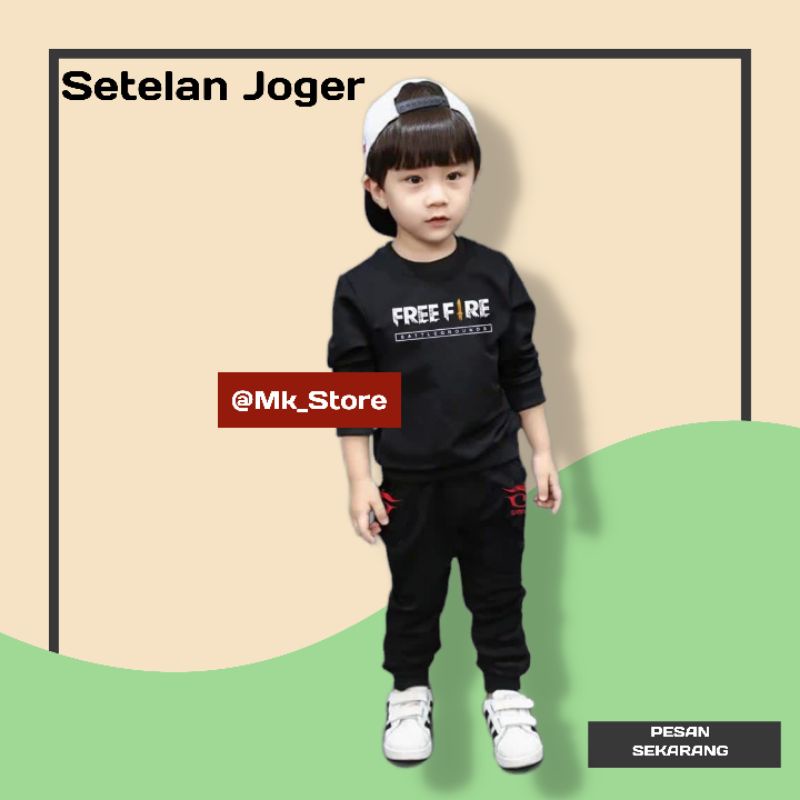 Setcel Anak / Setelan Joger Anak 5-6 Tahun Set Joger Murah