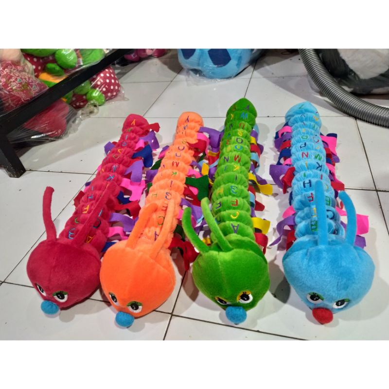 boneka ulat ilil - boneka ulat abjad