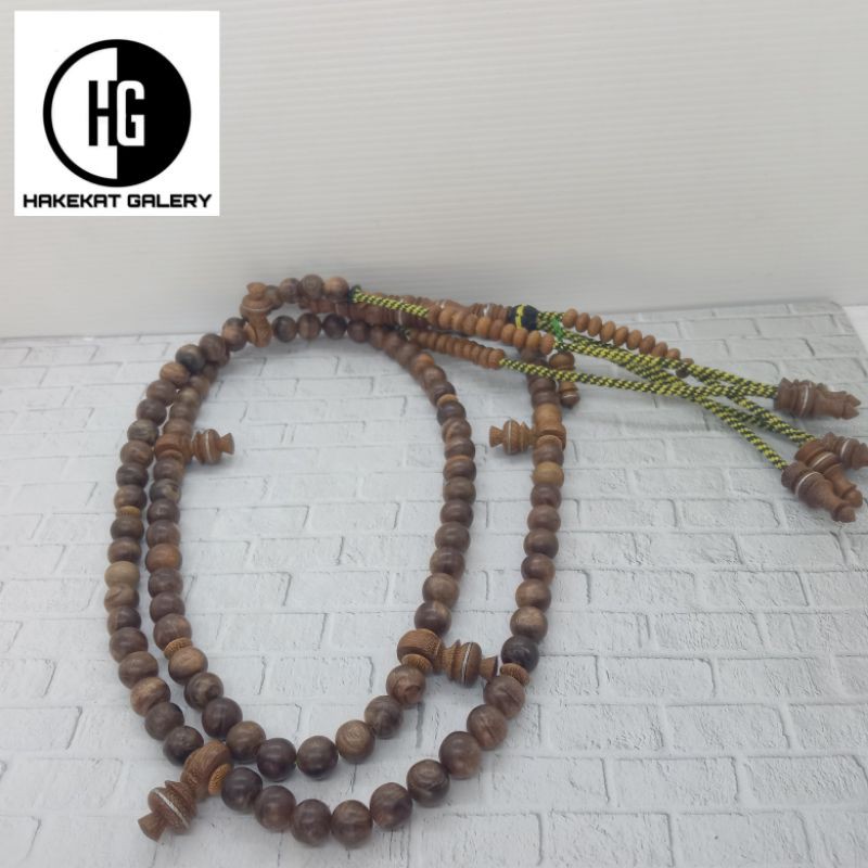 tasbih thariqah tarekat torekot tijani kayu kelor emas kombinasi gaharu wangi E04