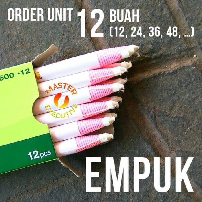 Mitsuko Pencil Glass White / Pensil Kain Putih - Superior Quality