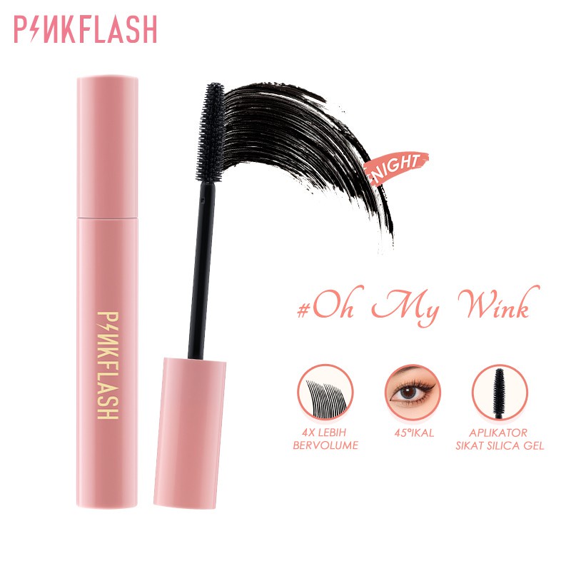 PINKFLASH OhMyWink Night Volumezing Maskara Pink Mascara