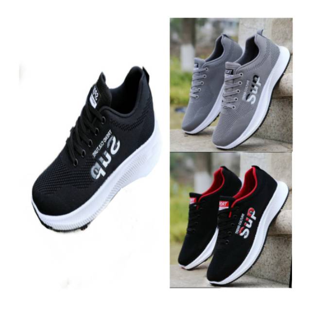 TmO - 8.8 Sale sepatu pria sneakers running fashion SUP motif sablon sporty/sepatu sneakers tali kekinian termurah bisa cod