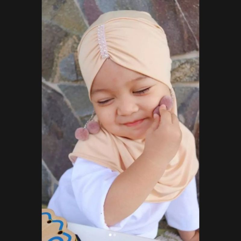 Jilbab Anak Adisya Instan 0-3 Tahun Jersey Ballon Premium |Hijab Bayi Tk Lucu 1-12 Bulan |Kerudung Sekolah Baby Sd 2-6 Perempuan Newborn