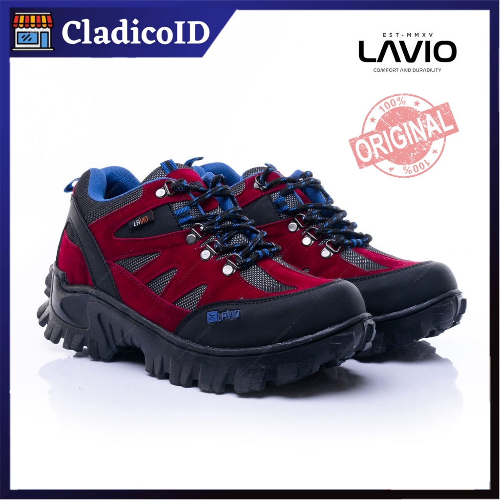 LAVIO Sepatu Pria Safety Boot Ujung Besi High Quality Premium Sefty Shoes Boots Kerja Lapangan Proyek Outdoor Mendaki Gunung Haiking