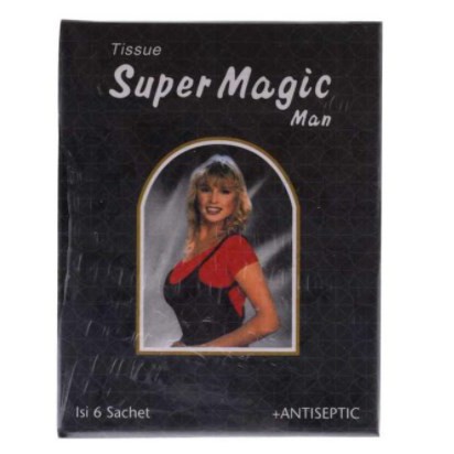 Tissue Magic Man 6  SACHET / Tisu super - Super Magic / Obat tahan lama /-1
