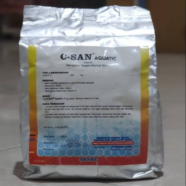 Vitamin C Ikan C San Aquatik Sanbe Farma 500 Gram