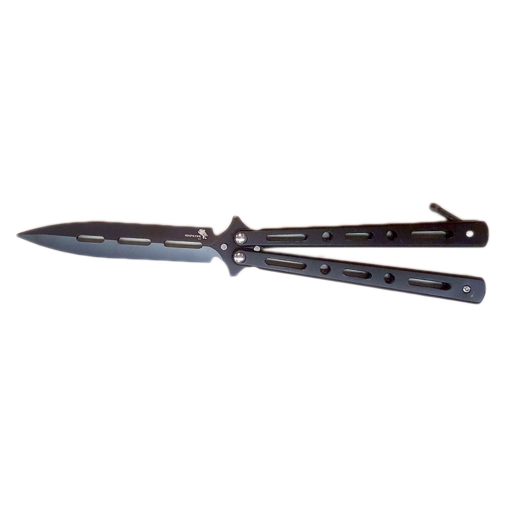 Survival Tool Pisau Perlindungan Training SS Titanium - Hitam