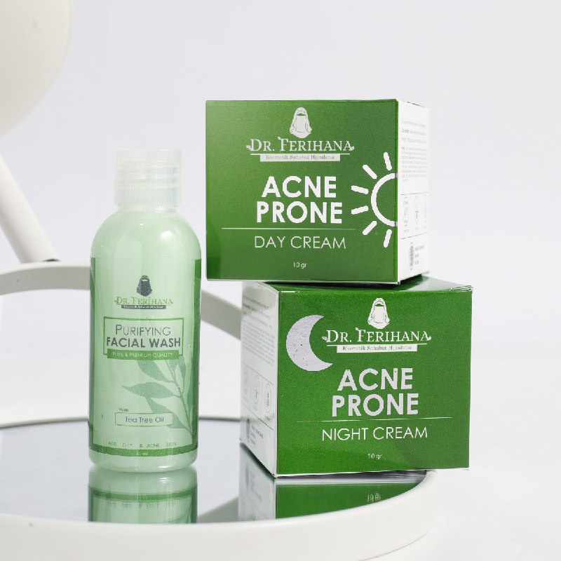 [BERANTAS ACNE JERAWAT TANPA BERMINYAK] (DR.FERIHANA) PAKET HEMAT ACNE