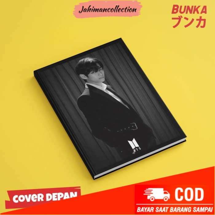 

✨ BISA COD ✨ Notebook KPOP BTS Black V Hardcover A5 Buku Tulis Catatan Agenda