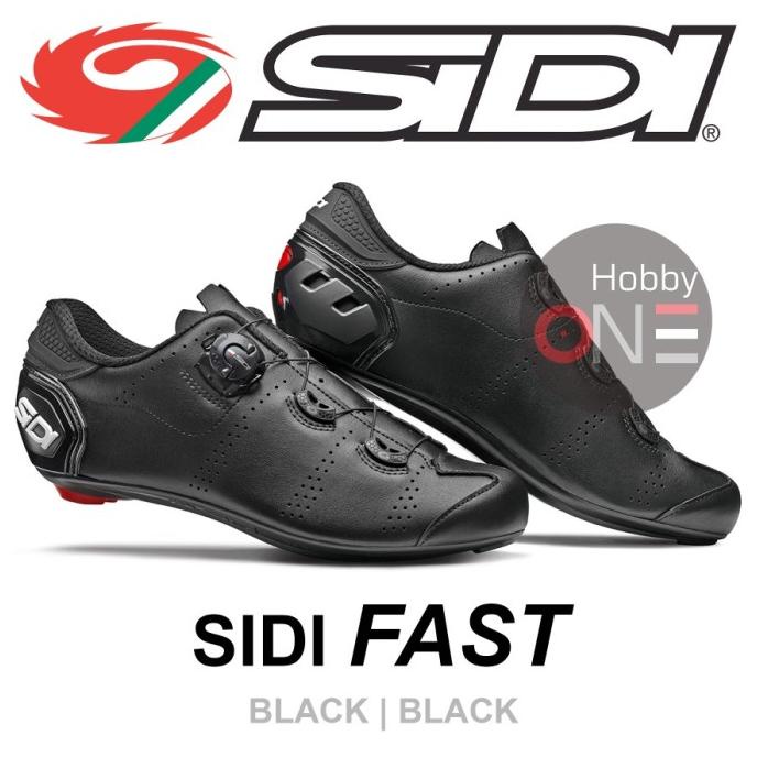 SIDI FAST BLACK BLACK - Sepatu Sepeda Cleat Road Bike